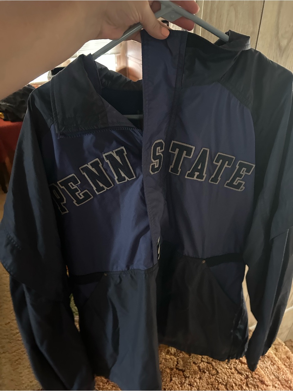 Vintage Nike Blue and white penn state  Sports Jacket